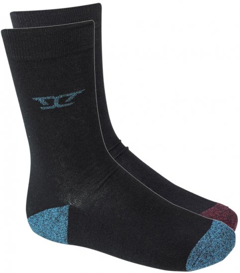 D555 Eden Cotton Rich Cushioned Sole Socks 2-Pack - Undertøj og badetøj - Badetøj og Undertøj i store størrelser 