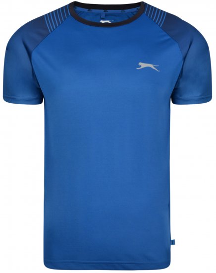 Slazenger Eli T-shirt Blue - T-shirts - T-shirts i store størrelser - 2XL-14XL
