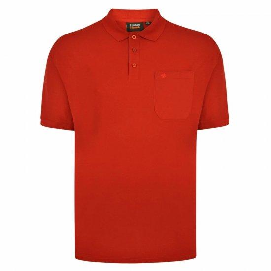 Espionage P074C Kortærmet Poloshirt Terracotta - Polotrøjer - Polotrøjer 2XL-8XL