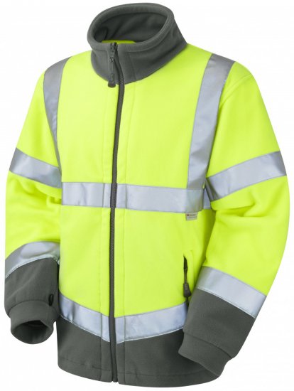 Leo Hartland Fleece Jacket Yellow - Arbejdstøj - Arbejdstøj i store størrelser