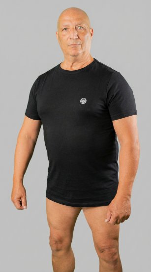 20 Nodi Mezzogiorno Sports T-Shirt Black - T-shirts - T-shirts i store størrelser - 2XL-14XL
