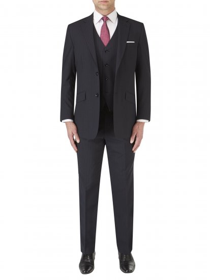 Skopes Darwin Habitvest Black stripe - Habitter og blazere - Habitter og jakkesæt i store størrelser