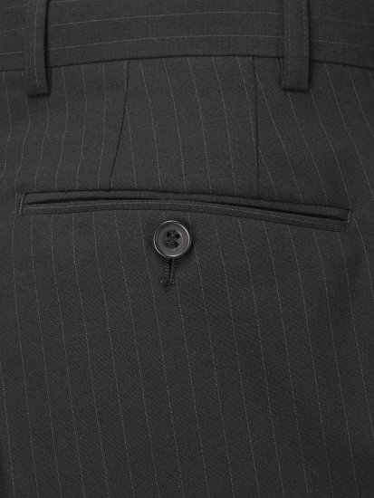 Skopes Darwin Habitbukser Black Stripe - Jeans og bukser - Herrejeans og bukser i store størrelser W40-W70