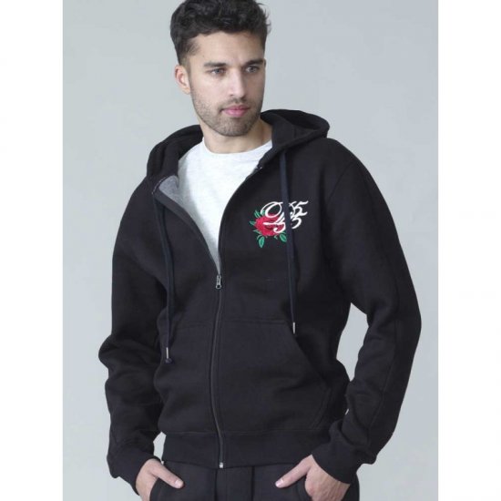 D555 Verlin Couture Full Zip Hoodie Black - Trøjer og hættetrøjer - Trøjer og Hættetrøjer i store størrelser - 2XL-14XL