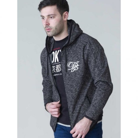 D555 Bennie Full zip Hoodie - Trøjer og hættetrøjer - Trøjer og Hættetrøjer i store størrelser - 2XL-14XL