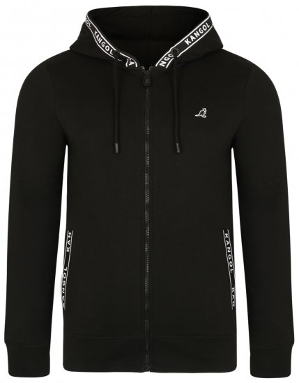 Kangol Foray Hoodie Black - Trøjer og hættetrøjer - Trøjer og Hættetrøjer i store størrelser - 2XL-14XL