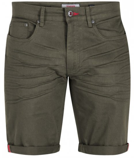 D555 Gilbert Stretch Shorts Khaki - Shorts - Shorts i store størrelser - W40-W60