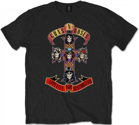 Guns N' Roses Appetite for Destruction T-shirt Black - T-shirts - T-shirts i store størrelser - 2XL-14XL