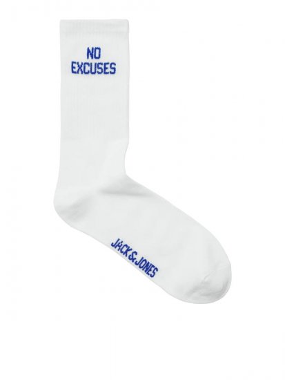 Jack & Jones Power Statements Tennisstrømper Hvid 3-pak - Undertøj og badetøj - Badetøj og Undertøj i store størrelser 
