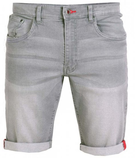 D555 Griffin Denim Shorts Grey - Shorts - Shorts i store størrelser - W40-W60