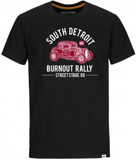 Motley Denim Grimsby T-shirt Black - T-shirts - T-shirts i store størrelser - 2XL-14XL