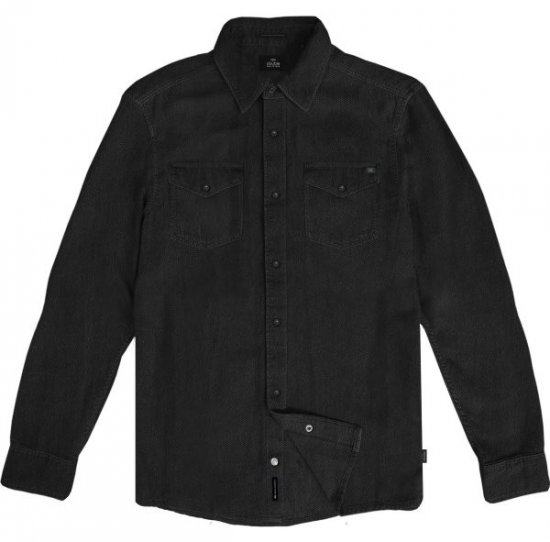 Double Outfitters GS-5126 Skjorte med trykknapper Sort - Skjorter - Skjorter til store mænd 2XL- 8XL