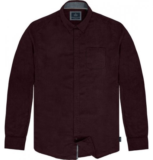 Double Outfitters GS-5225 Oxfordskjorte Bordeaux - Skjorter - Skjorter til store mænd 2XL- 8XL