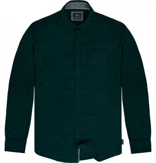Double Outfitters GS-5225 Oxfordskjorte Mørkegrøn - Skjorter - Skjorter til store mænd 2XL- 8XL