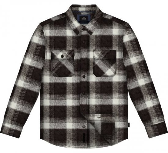 Double Outfitters GS-5233 Flonelsskjorte Brun/Beige - Skjorter - Skjorter til store mænd 2XL- 8XL