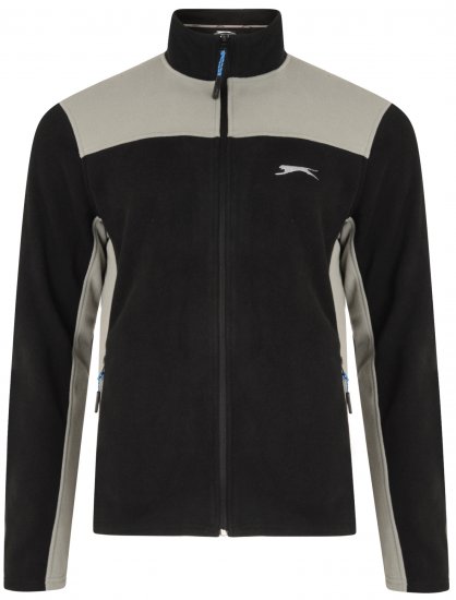 Slazenger Haines Microfleece Black - Trøjer og hættetrøjer - Trøjer og Hættetrøjer i store størrelser - 2XL-14XL