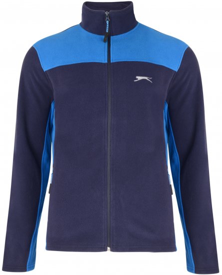 Slazenger Haines Microfleece Navy - Trøjer og hættetrøjer - Trøjer og Hættetrøjer i store størrelser - 2XL-14XL