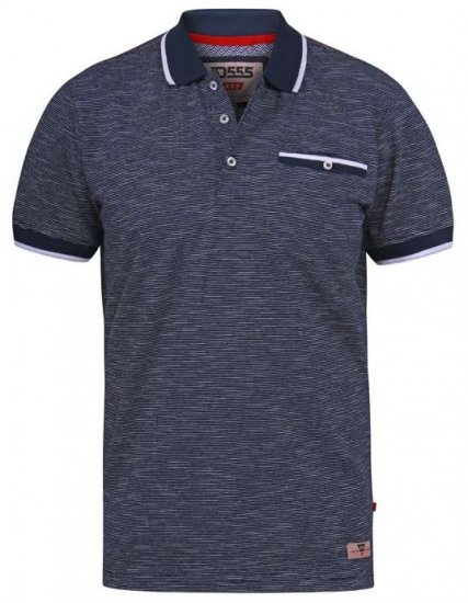 D555 Hornet Fine Stripe Jersey Polo - Polotrøjer - Polotrøjer 2XL-8XL