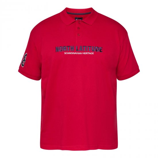 North Latitude Logo Polo Gul/Orange - Polotrøjer - Polotrøjer 2XL-8XL