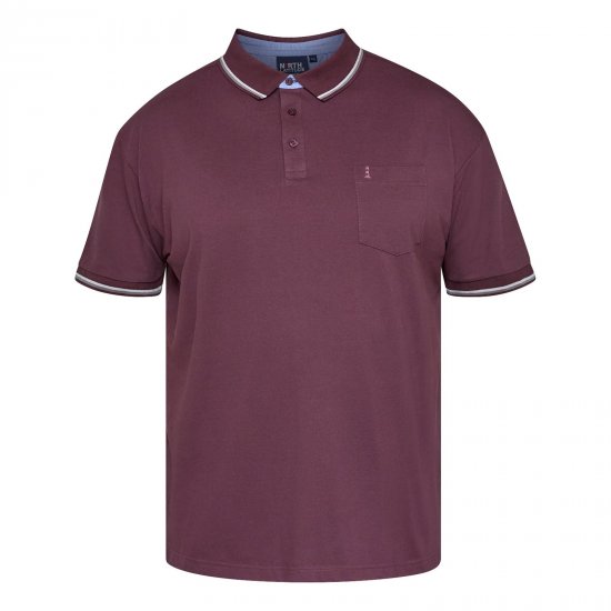 North Latitude Superflex Polo Aubergine - TALL polotrøjer - TALL poloshirts med ekstra længde