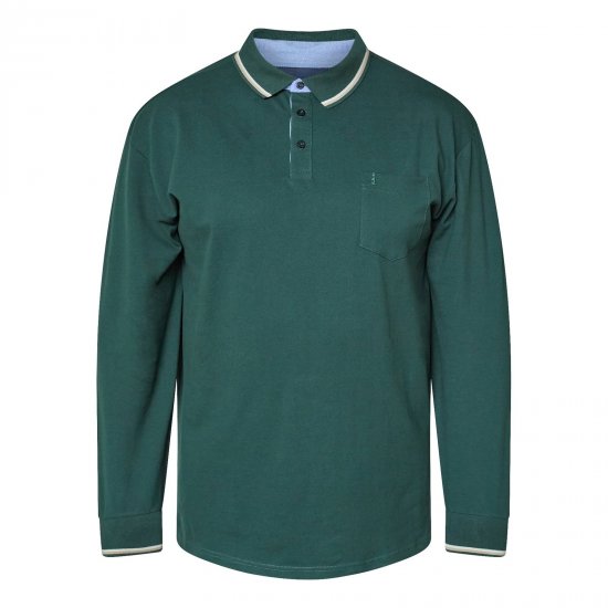 North Latitude Superflex Polo LS Grøn/Khaki - Polotrøjer - Polotrøjer 2XL-8XL