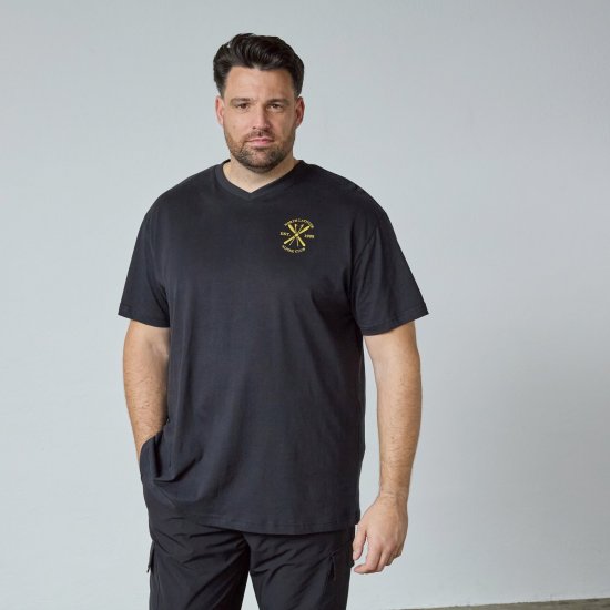 North Latitude Alpine Club T-Shirt Sort - T-shirts - T-shirts i store størrelser - 2XL-14XL