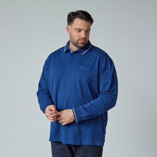 North Latitude Superflex Polo LS Blå - Polotrøjer - Polotrøjer 2XL-8XL