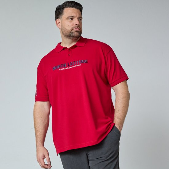 North Latitude Logo Polo Gul/Orange - Polotrøjer - Polotrøjer 2XL-8XL