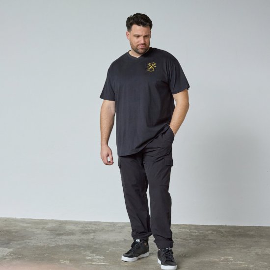 North Latitude Alpine Club T-Shirt Sort - TALL T-shirts - Lange T-shirts Mænd