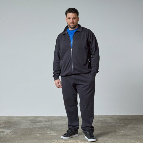 North Latitude Sweat Cardigan Sort - TALL trøjer - TALL sweatshirts til høje mænd