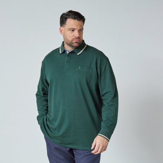North Latitude Superflex Polo LS Grøn/Khaki - Polotrøjer - Polotrøjer 2XL-8XL