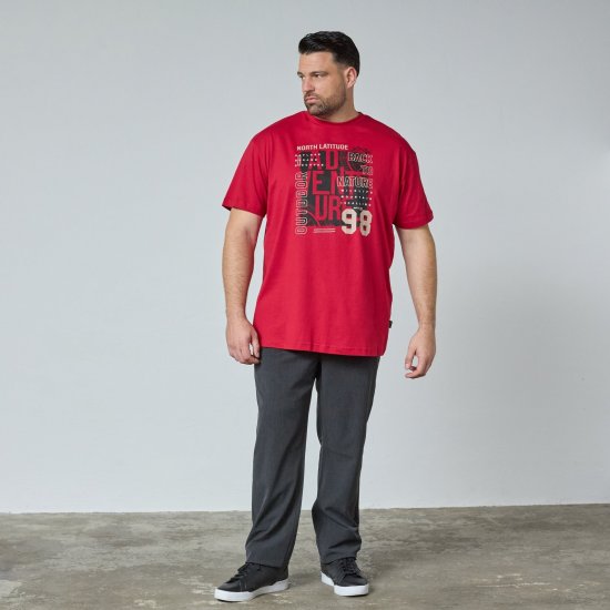 North Latitude Adventure 98 Graphic Tee Gul/Orange - TALL T-shirts - Lange T-shirts Mænd