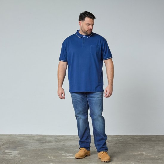 North Latitude Superflex Polo Blå - TALL polotrøjer - TALL poloshirts med ekstra længde