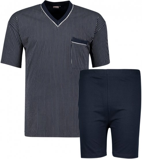 Adamo Gustav Short sleeve Pyjama Navy - Undertøj og Badetøj - Badetøj og Undertøj i store størrelser 
