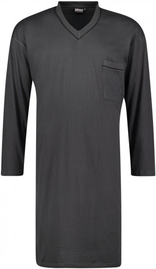 Adamo Gustav Long Nightshirt Charcoal - Undertøj og Badetøj - Badetøj og Undertøj i store størrelser 