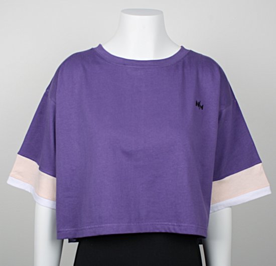 Nora Mikken AGNES Crop Top Purple - T-shirts - T-shirts & croptops