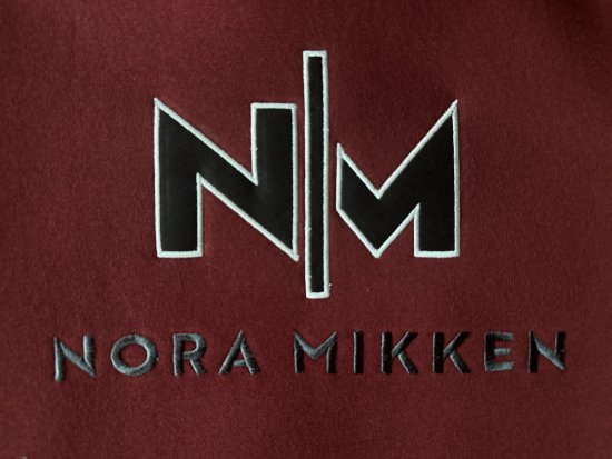 Nora Mikken KADRI WHITE Long Hoodie Burgundy - Trøjer og hættetrøjer - 