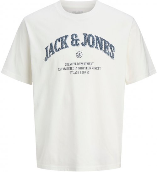 Jack & Jones Denver Graphic T-Shirt Beige - T-shirts - T-shirts i store størrelser - 2XL-14XL