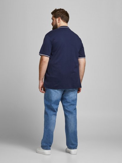 Jack & Jones Jersey Polo Navy - Polotrøjer - Polotrøjer 2XL-8XL