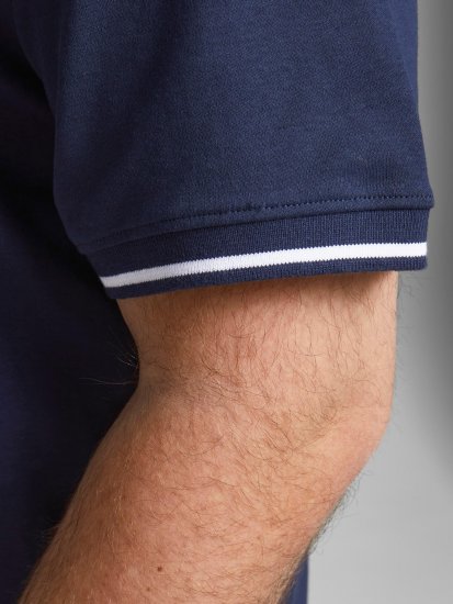 Jack & Jones Jersey Polo Navy - Polotrøjer - Polotrøjer 2XL-8XL