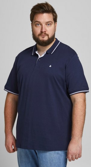 Jack & Jones Jersey Polo Navy - Polotrøjer - Polotrøjer 2XL-8XL