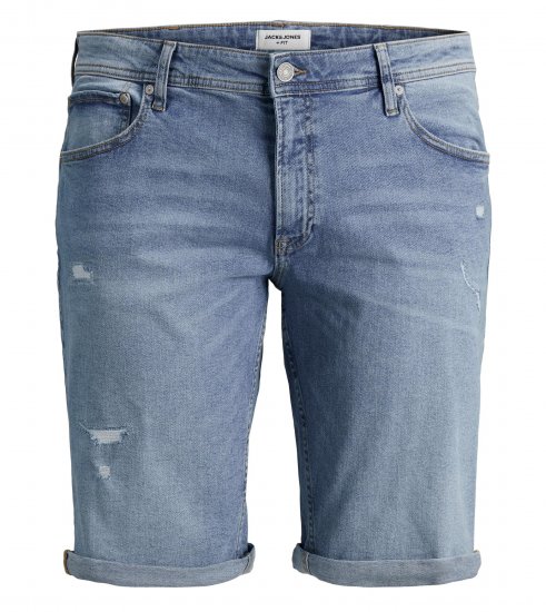 Jack & Jones Rick 5 Pocket Shorts Blue denim - Shorts - Shorts i store størrelser - W40-W60