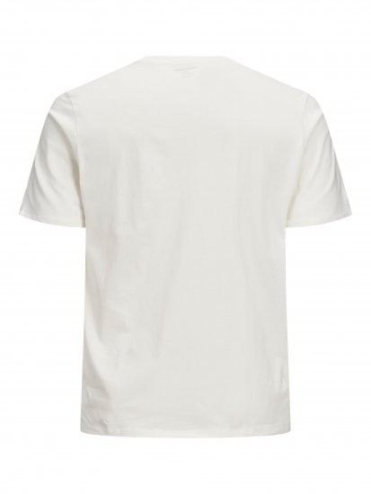 Jack & Jones Elogo T-Shirt White - T-shirts - T-shirts i store størrelser - 2XL-14XL