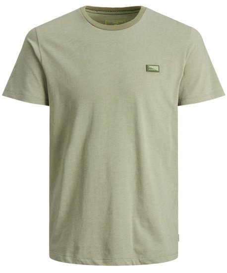 Jack & Jones Schultz Crew Neck T-Shirt Green - T-shirts - T-shirts i store størrelser - 2XL-14XL