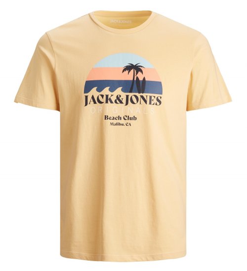 Jack & Jones Cabana T-Shirt Sahara Sun - T-shirts - T-shirts i store størrelser - 2XL-14XL