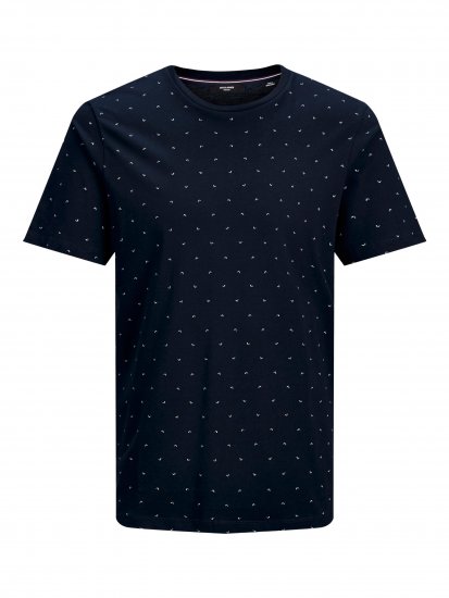 Jack & Jones Gabriel Crew Neck Tee New Navy - T-shirts - T-shirts i store størrelser - 2XL-14XL