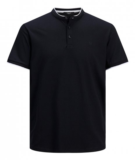 Jack & Jones Blastretch Polo S/S Navy - T-shirts - T-shirts i store størrelser - 2XL-14XL
