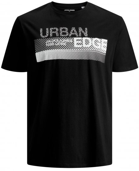 Jack & Jones Booster T-shirt Black - T-shirts - T-shirts i store størrelser - 2XL-14XL