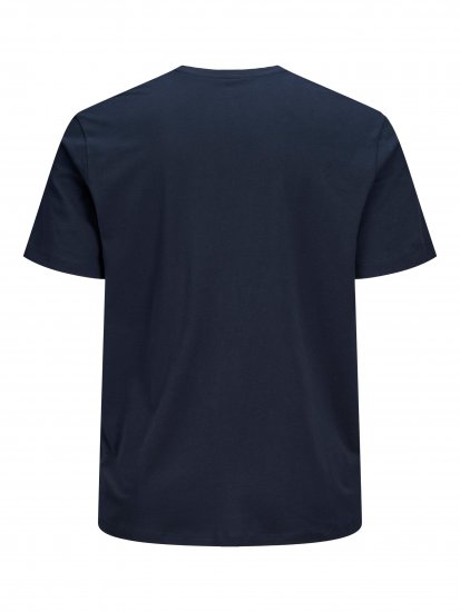 Jack & Jones Preston Crew Neck T-Shirt Navy - T-shirts - T-shirts i store størrelser - 2XL-14XL