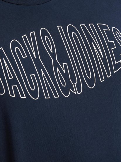 Jack & Jones Preston Crew Neck T-Shirt Navy - T-shirts - T-shirts i store størrelser - 2XL-14XL
